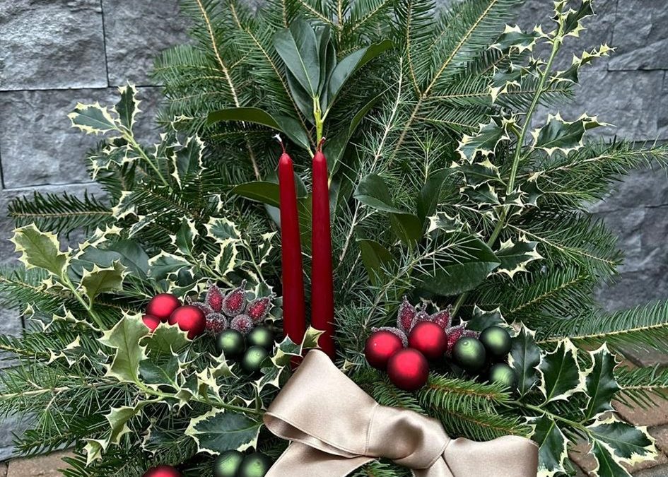 Vánoční dekorace, svícny